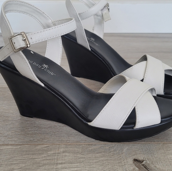 MONTEGO Bay Club Strap Wedge Sandles US11 - Picture 2 of 10